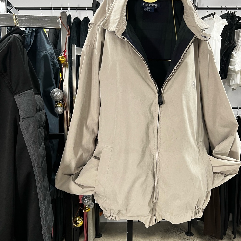 Nautica Men's Light Tan Windbreaker